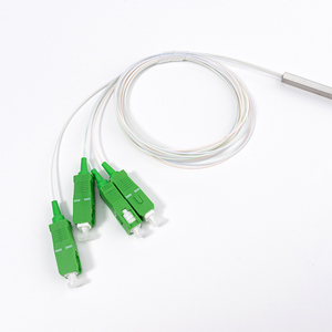 1 a 4 fibra óptica de división igual PLC Micro Splitter SC/APC 0,9mm SM tubo de acero Compatible con redes WiFi TCP y GPRS