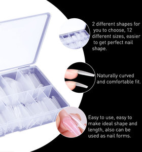 Beautilux Multi-Function Express Nails <strong>Tips</strong> With Auxiliary Lines 288pcs/box Coffin Shape Gel <strong>Tips</strong> &amp; Dual Forms 2 in 1 - Product Image 5