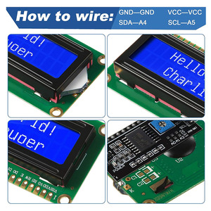 LCD1602 1602 <strong>LCD</strong> Module Blue Yellow Green Screen 16x2 Character <strong>LCD</strong> <strong>Display</strong> PCF8574T PCF8574 IIC <strong>I2C</strong> <strong>Interface</strong> 5V - Product Image 5