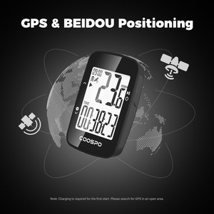COOSPO-Ordenador de bicicleta con GPS, dispositivo inalámbrico BC26 con pantalla LCD 2,3, velocímetro, odómetro con pantalla personalizada - Product Image 2