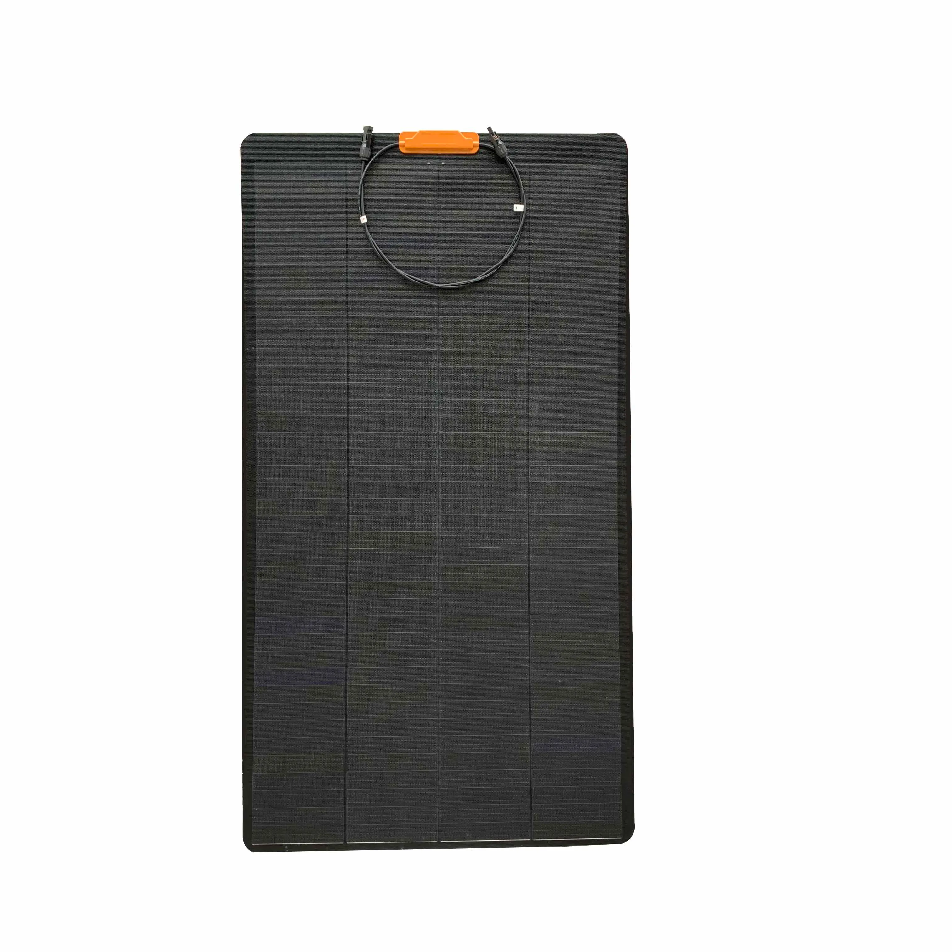 Nuovo Design del pannello solare pannello solare flessibile 150W tutto nero etfe pannello solare flessibile per CAMPER campeggio marino