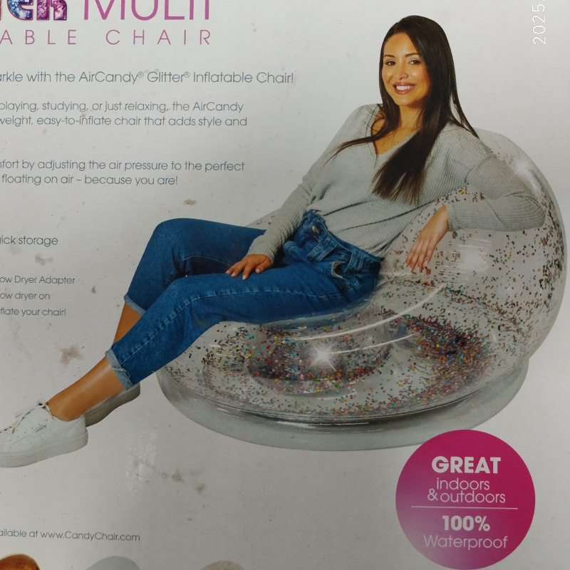 Transparent inflatable sofa