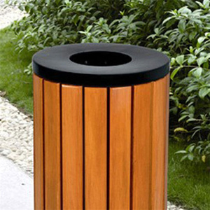 简易户外塑木垃圾桶花园街社区公用垃圾桶回收垃圾箱 - Product Image 5