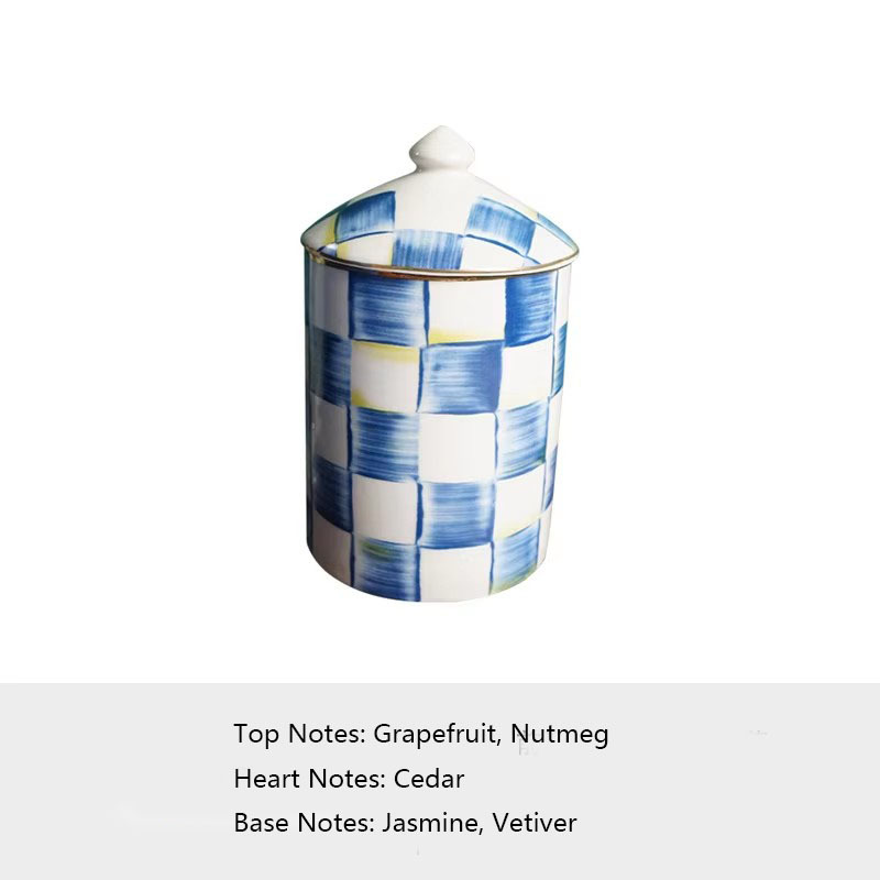 bougie d'aromathérapie bleue