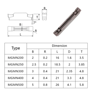 数控机床硬质合金延伸槽刀片Mgmn 200 300车床刀具碳化钨分型刀片 - Product Image 3