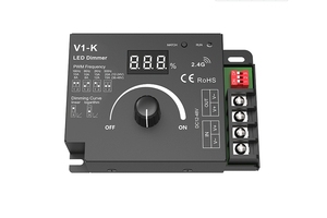 Vendita calda SKYDANCE V1-K CV 1CH * 20A 12-48V RF2.4GHz e manopola rotante LED Dimmer con Display numerico - Product Image 5