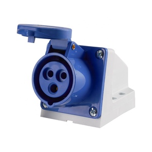 NANTE Industrial <strong>Socket</strong> Plug FNP2-113 16A 220V Wall Mounted Nylon <strong>Sockets</strong> with 3 Outlets IP44 Level for Factory Usage - Product Image 1