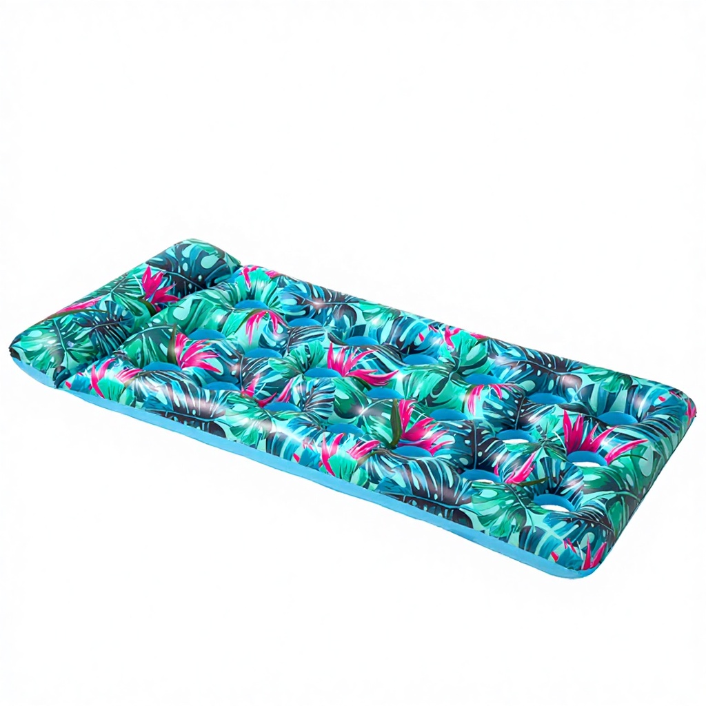 Plateau flottant 21 trous-bleu + porte-gobelet orange