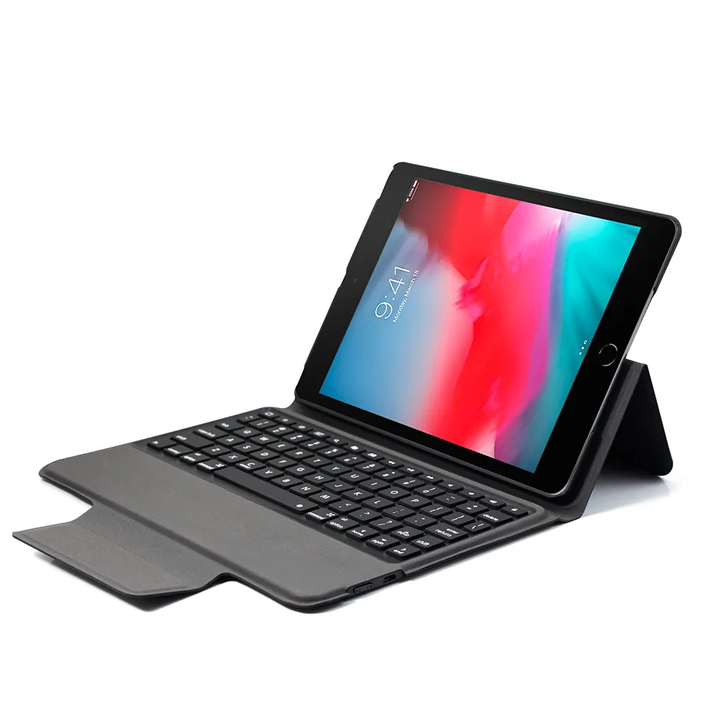 Étui à rabat multifonction en cuir PU pour iPad Pro 11, housse avec clavier bluetooth rétroéclairé, étui mince, vente en gros,
