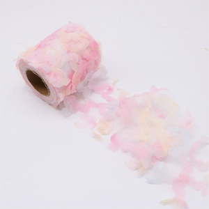 花薄纱网带彩色欧根纱胶带<span class=keywords><strong>DIY</strong></span>工艺品礼品蝴蝶结手工缝制面料材料