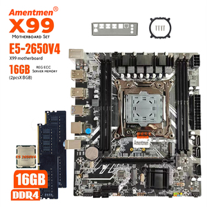 X99 Motherboard Set <strong>Kit</strong> With Intel LGA2011-3 Xeon E5 2650 V4 CPU + DDR4 2*8GB 2133MHz RAM Memory NVME M.2 SATA - Product Image 1