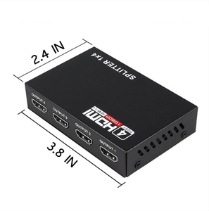 Convertidor divisor 4 en 1, 1 entrada y 4 salidas, adaptador hembra HDTV que funciona al mismo tiempo, 3D 1080p