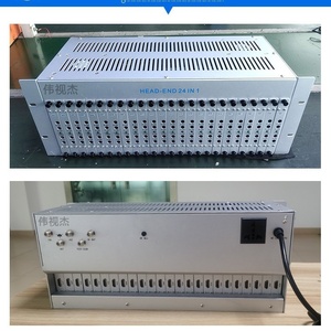 CATV de 24 canales para HDMI a RF, sistema de TV por cable, modulador de frecuencia adyacente digital a analógico frontal para sala de ordenadores de Hotel