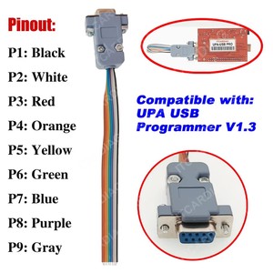 UPA USB-Programmierer UPA USB V1.3 SN:050D5A5B ECU Chip Tuning-Werkzeug 350 MB Scripts hinzufügen mit vollen Eeprom-Adaptern mit NEC-Funktionen