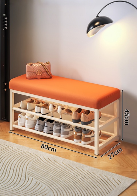 80 cm BLANC-ORANGE