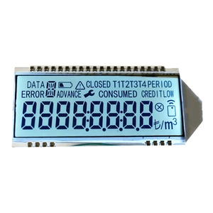 Kunden spezifischer 7-Segment-8-stelliger Pin-Anschluss Blaues Hintergrund beleuchtungs segment LCD-Display Htn Lcd für Energie zähler - Product Image 1