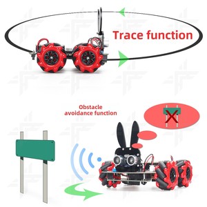 Arduino Puzzle Programming Car Kit mit Rad verfolgung Hindernis vermeidung Bluetooth-Fernbedienung Kompatibel Steam Mchanham - Product Image 3