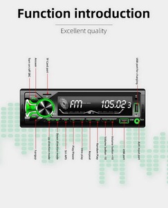 Sabit Panel uzaktan kumanda fonksiyonu araba radyo Sd / Mmc kart yuvası Bt araba Mp3 oyuncu - Product Image 6