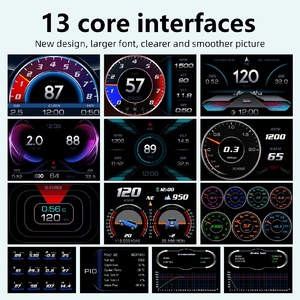 Hot Selling HUD P3 Head up Display Smart Digital Instrument OBDII <strong>Speedometer</strong> Smart Gauge 6Inch Display OBD2+<strong>GPS</strong>+Slope Meter - Product Image 2