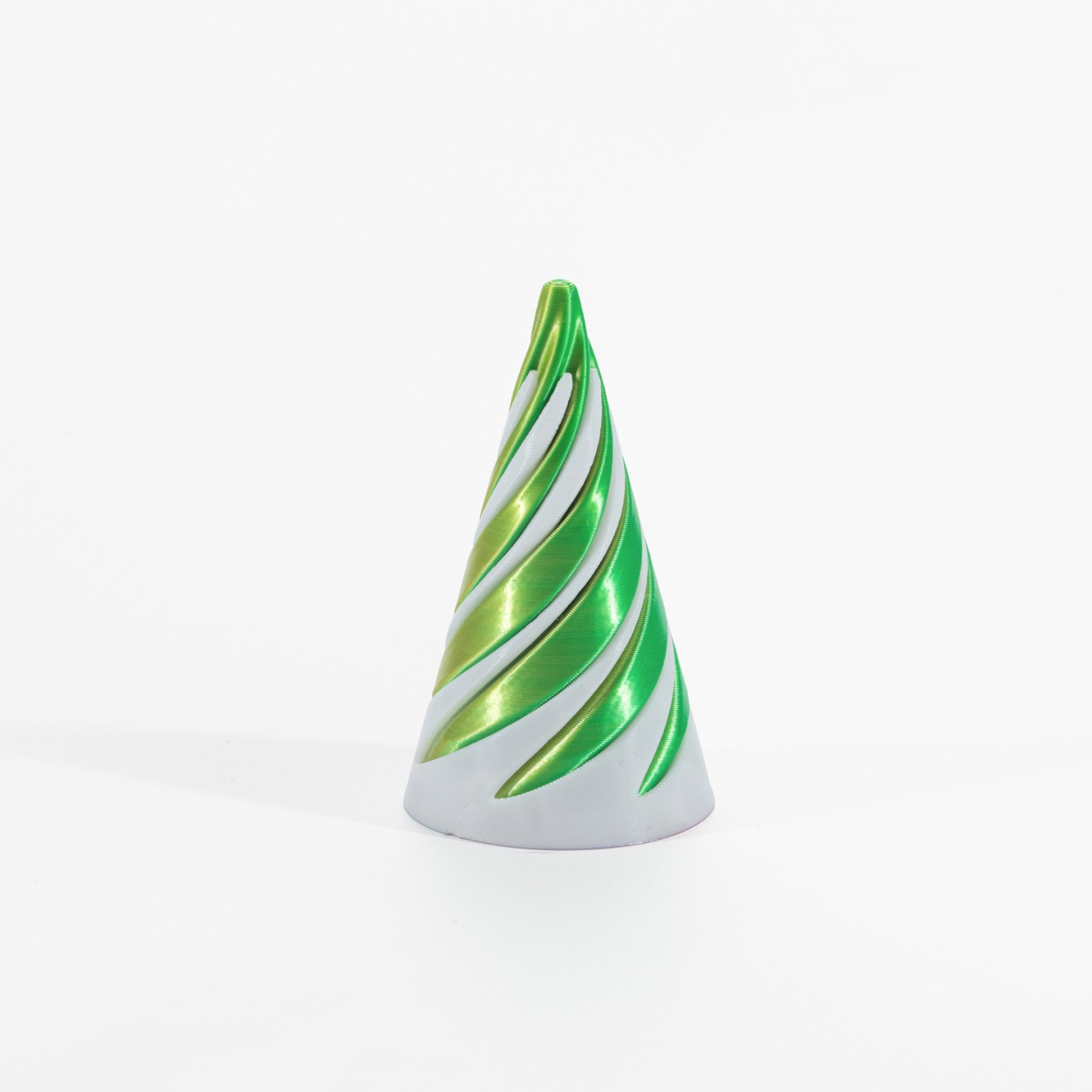 Cône spiralé 64cm-jaune-vert
