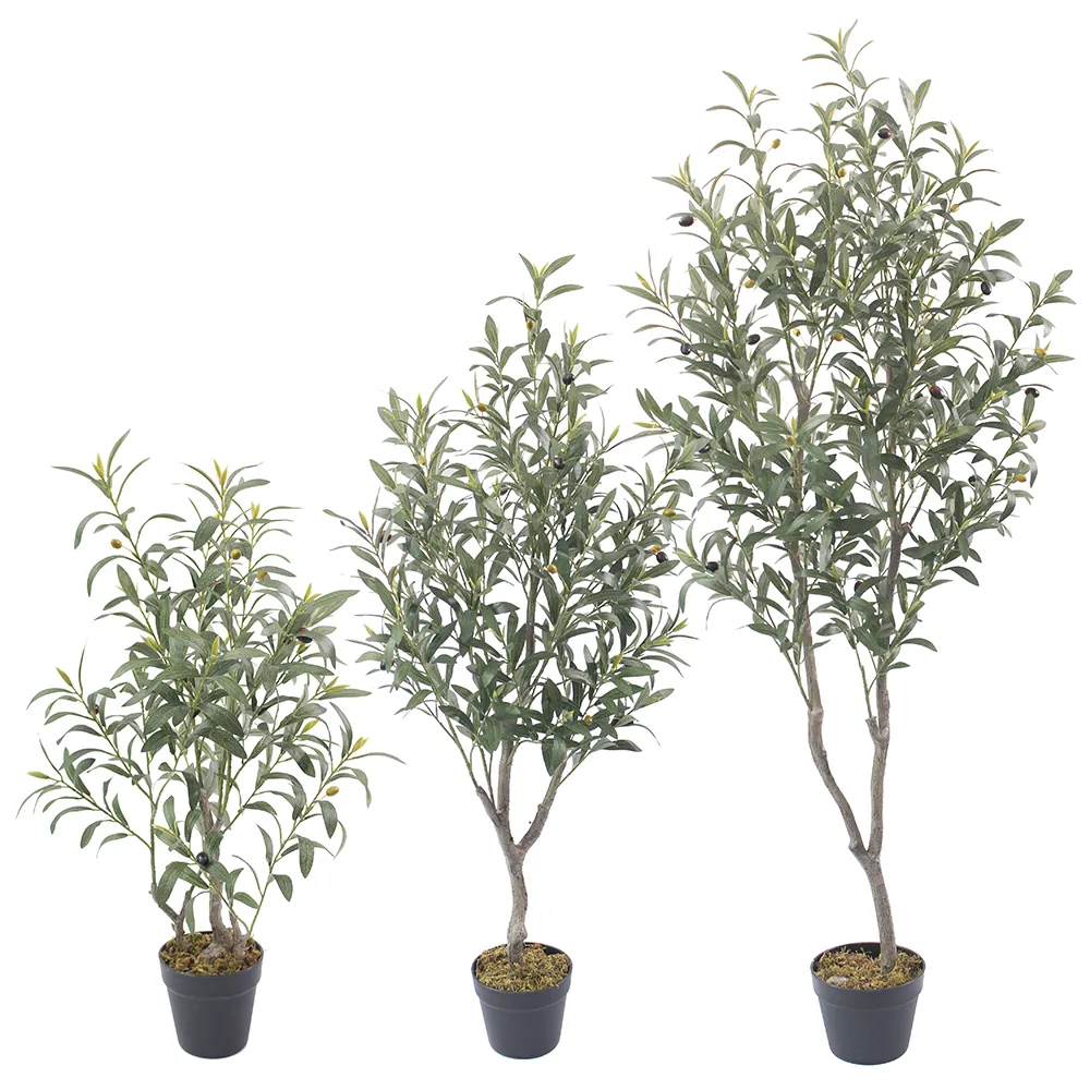 Пластиковые искусственные растения высотой 85 см/125 см/170 см, искусственные горшочные растения, оливковое дерево