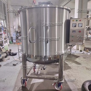 SS304/316L endüstriyel Blender SPX elektrikli isıtma homojenleştirici mikser 220V sıvı kozmetik şampuan deterjan karıştırma makinesi - Product Image 4