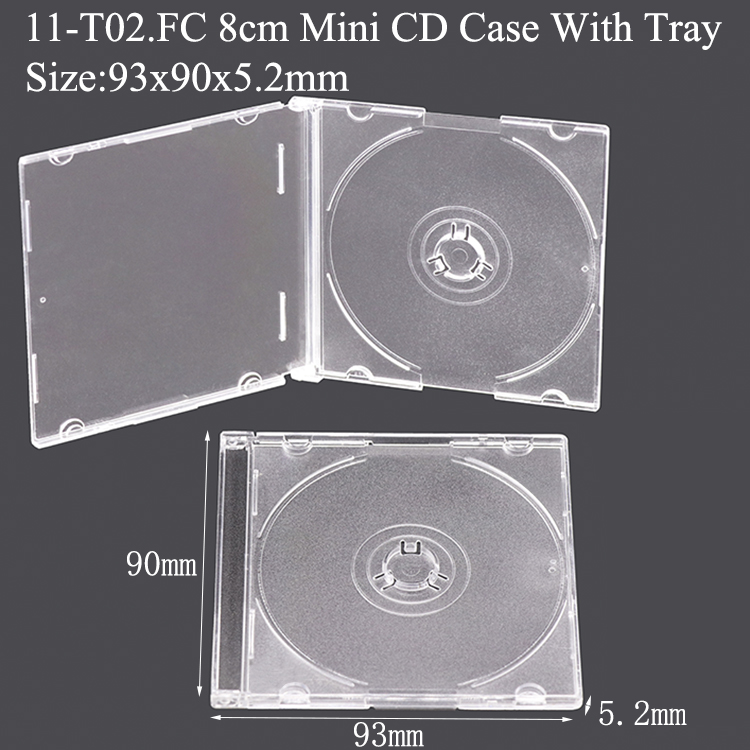 T02 5.2mm Mini CD Case Semi Clear