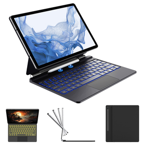 三星Galaxy Tab S10 +/S9FE +/S9 +/S8 +/S7FE/S7 + 新版本产品的RGB无线键盘更新版本 - Product Image 4