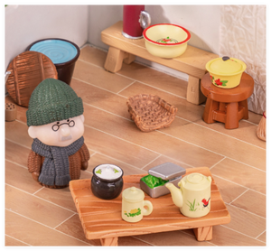 Trung Quốc Phong Cách Cũ 3D Nhựa Thủ Công Chổi Bình Khí Nước Bếp Than Ấm Đun Nước Soong Quét Dọn Hộp Ăn Trưa Tự Làm Thu Nhỏ Nhà Búp bê Bộ Dụng Cụ - Product Image 3