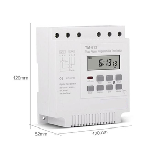 380V 25A三相タイマースイッチ電子タイマーリレー、1日/週16回オン/オフ - Product Image 6