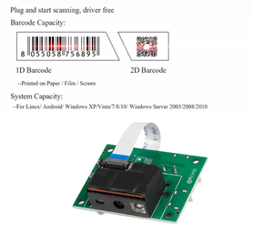 EDOO E8-MRZ Embedded USB Rs232 Fixed Mount Passport MRZ Reader QR <strong>Code</strong> Barcode Scanner Module for USB Engine Self-Service Stock - Product Image 3