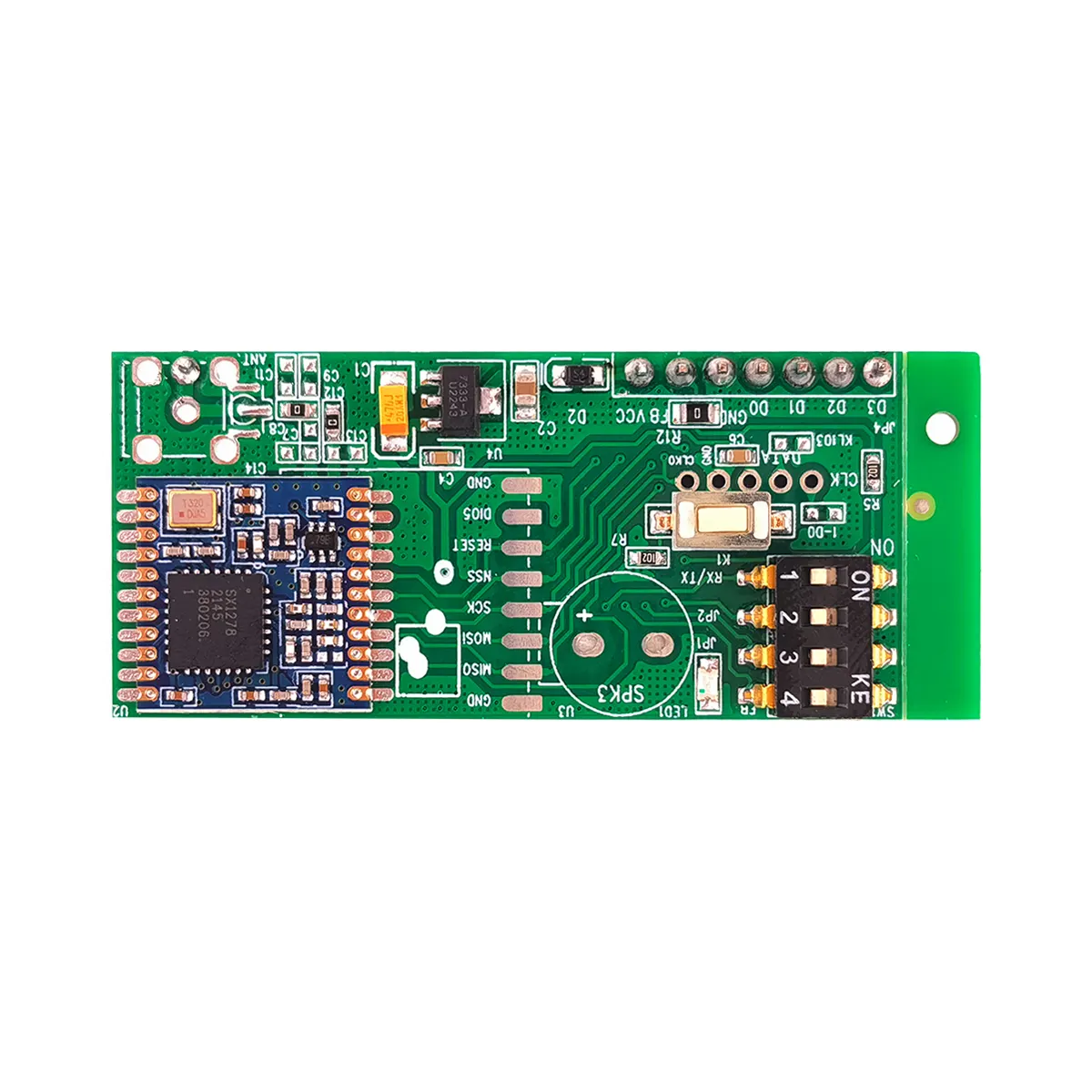 Transmissor e receptor sem fio FSK LoRa DC4V-9V de longo alcance 434mhz