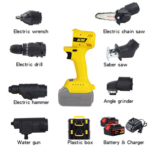 KM批发价21v多工具电动工具无绳电锯电钻组合套件工具箱 - Product Image 4