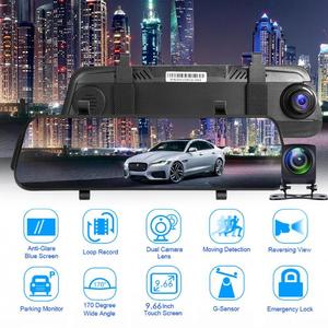 10'' Touch Screen Dual Lens Vehicle Traveling Data Recorder 1080p G-<strong>sensor</strong> Parking Monitor Rearview <strong>Mirror</strong> <strong>Car</strong> Camera Recorder - Product Image 6