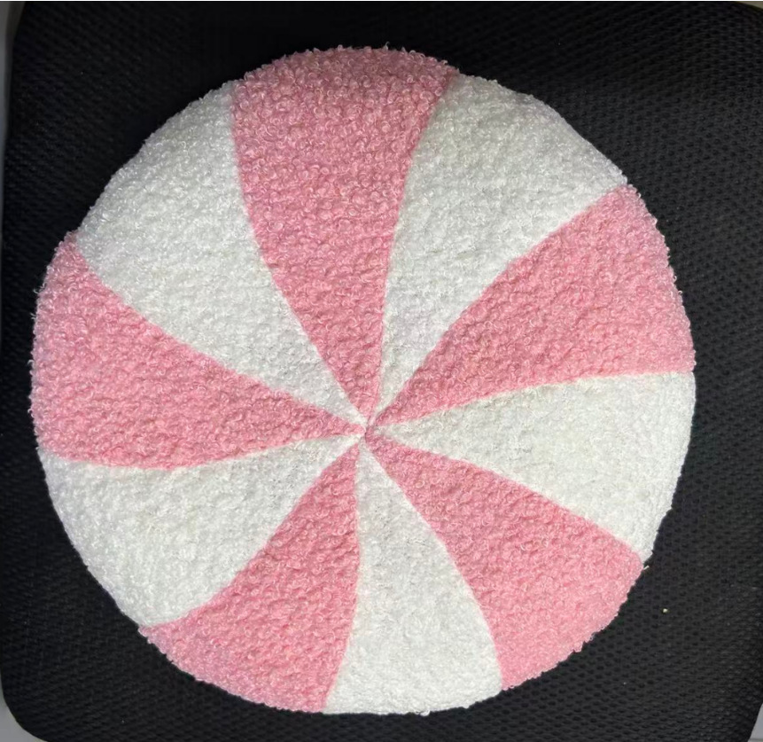 Christmas pink round pillow 30cm 410g