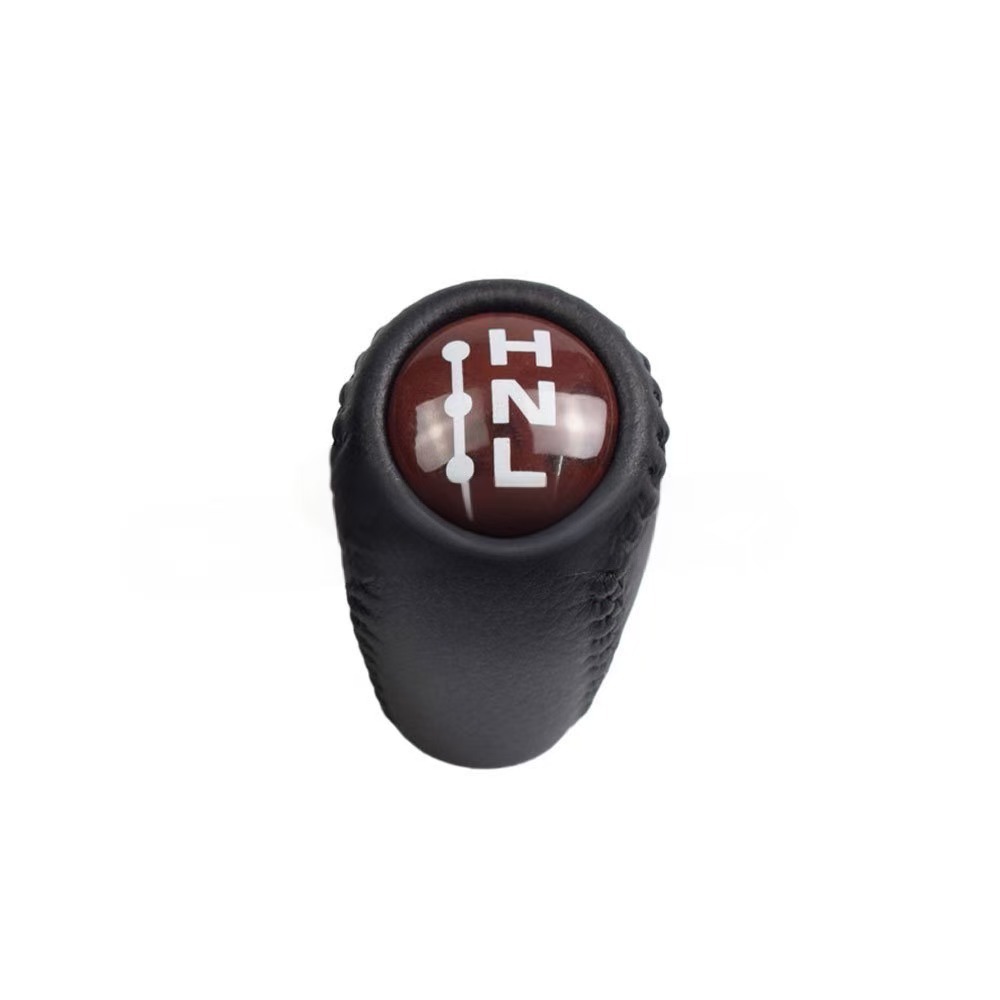 Cuir noir 3 vitesses (couvercle en bois rouge foncé) manuel