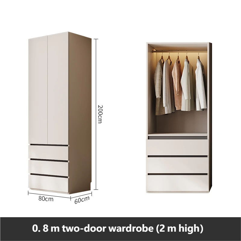 0.8-meter two door wardrobe (2.0-meter high)