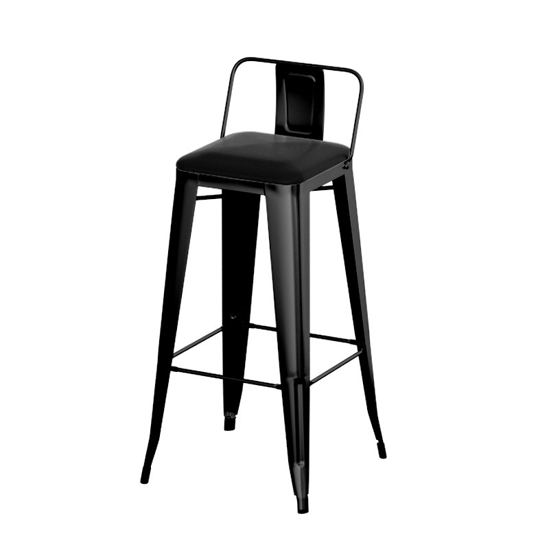 Matte black 75 high leather surface