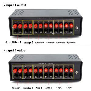 PACKBOX 4 <strong>Input</strong> <strong>2</strong> <strong>Output</strong>/<strong>2</strong> <strong>Input</strong> 4 <strong>Output</strong> Lossless <strong>Audio</strong> Signal Switcher <strong>Switch</strong> Splitter Selector With Remote Control - Product Image 3