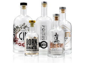 375ml 500ml 700ml 750ml <strong>1L</strong> Nordic Bottle clear Liquor Glass Bottle for Vodka <strong>Whisky</strong> Gin Rum Tequila with Cork Stopper - Product Image 4