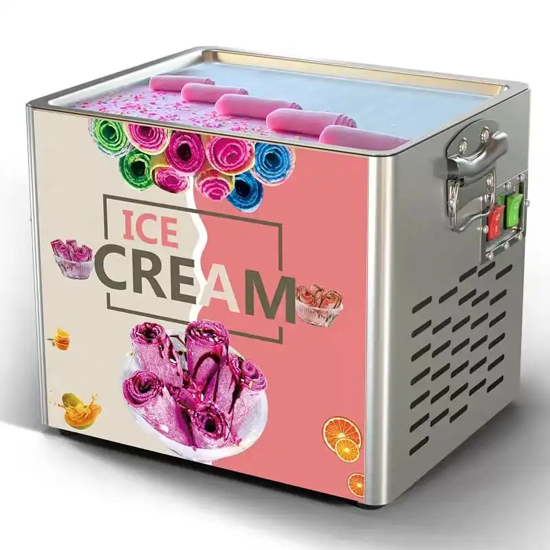 Mini macchine per la produzione di gelato macchina per gelato in rotolo a buon mercato macchina per gelato in vendita