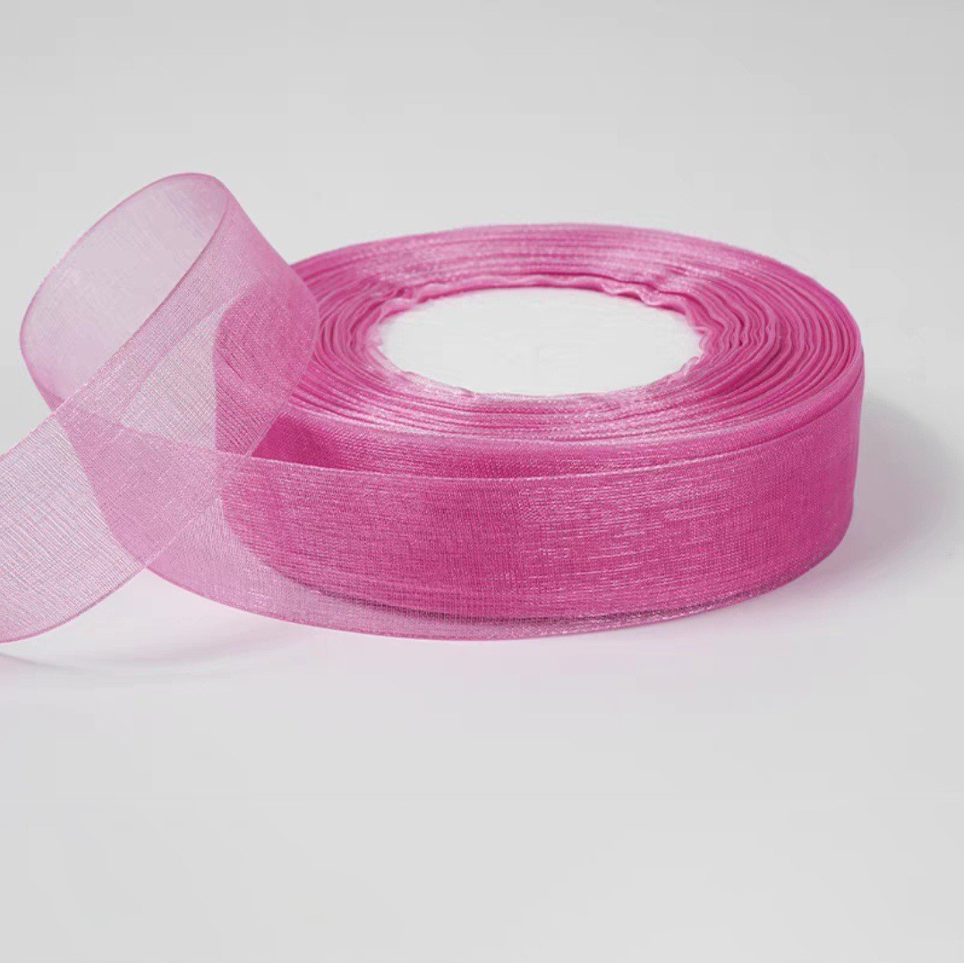 Rose moyen-1071#-2,5 cm * 50 mètres