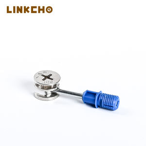 2 ב 1 מחבר בלתי נראה רהיטים קאם נעילת נירוסטה פלדות צוותים מחבר אגוזים וברגים לארון מטבח - Product Image 1