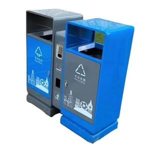 Factory <strong>Custom</strong> Compartment Trash Bin Galvanized Steel <strong>Garbage</strong> Can Sanitation <strong>Containers</strong> Recycling Bin - Product Image 3