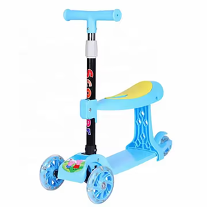สกู๊ตเตอร์สามล้อหลากสีพับได้สำหรับเด็กดีไซน์แบบสามในหนึ่ง - Product Image 4