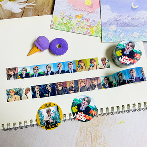 Bán buôn Kpop nhóm thần tượng bangtan chàng trai <span class=keywords><strong>Jimin</strong></span> Nàng Thơ người trang trí Sticker Washi Băng che băng - Product Image 5