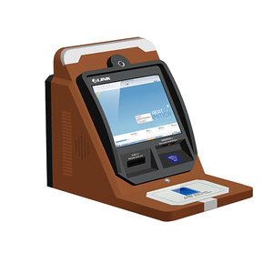 Ordinazione di carte di pagamento Desktop Dispenser Card stampante firma Pad Iris Scanner chiosco - Product Image 1
