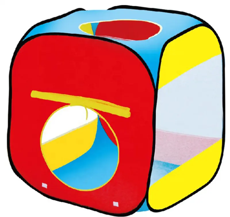 Tentes colorées pour enfants Play Tunnel et Hut Easy Fold