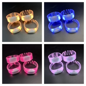 RGB светодиодный браслет с пультом дистанционного управления DMX512, меняющий цвет браслет, музыкальное оформление для рождественских праздников, новогодние украшения на День благодарения - Product Image 4