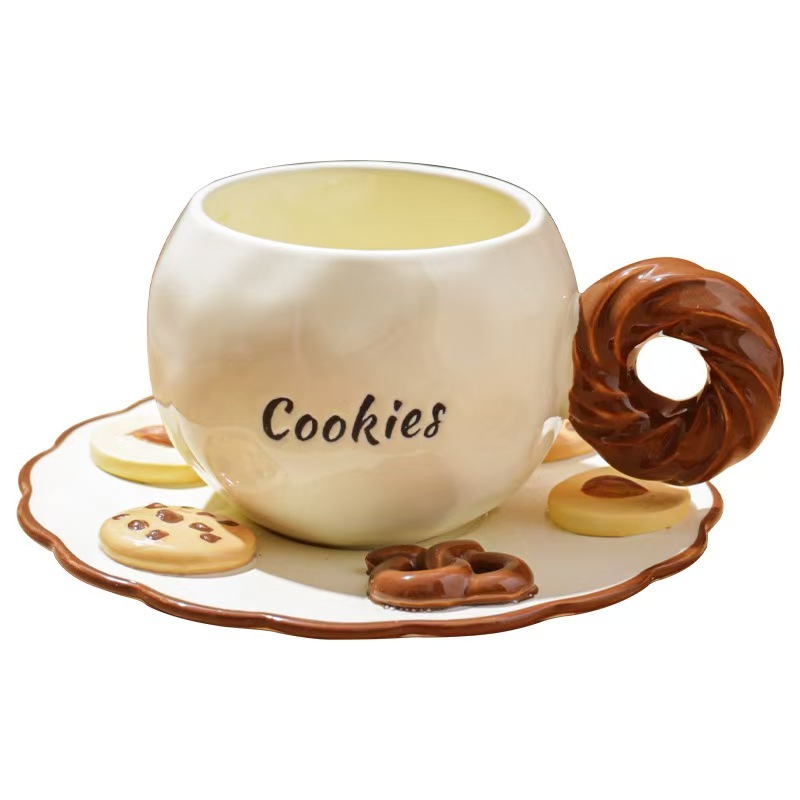 Tazza per biscotti color caffè